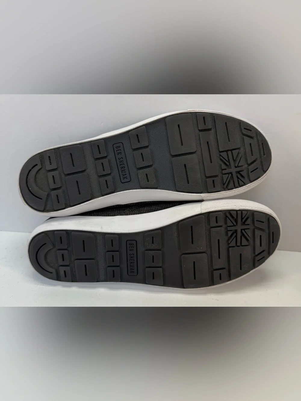 Ben Sherman Percy Men's Slip-On Casual sneaker in Dark Denim Charcoal size 9.5